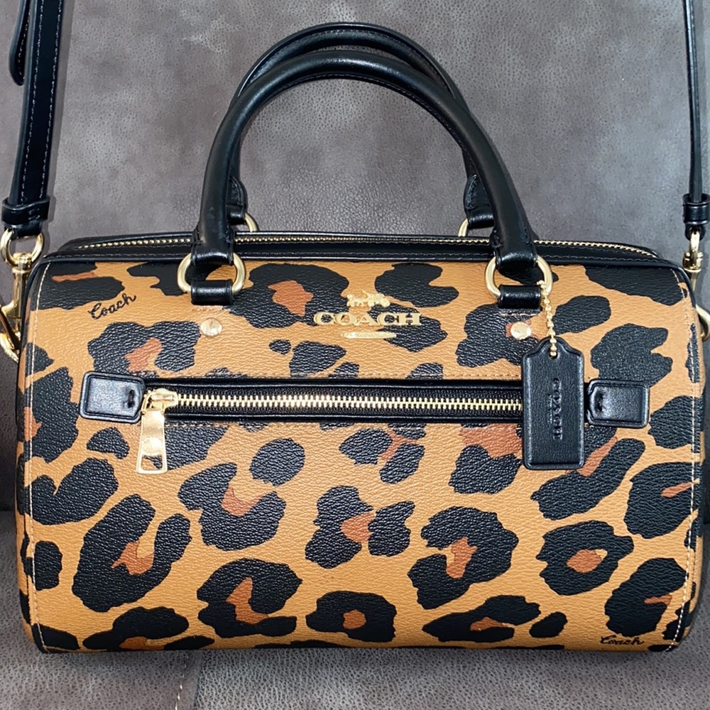 COACH Rowan Satchel - Leopard